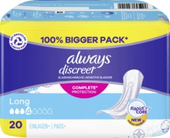 Always® Discreet Inkontinenz Long Big Pack -Berühmt Kosmetikladen MAM 10183241 SHOP IMAGE 1.6