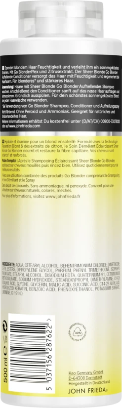 JOHN FRIEDA Go Blonder Aufhellender Conditioner 5 JOHN FRIEDA Go Blonder Aufhellender Conditioner -Berühmt Kosmetikladen MAM 10410611 SHOP IMAGE 1.4