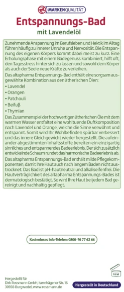 Entspannungs-Bad Mit Lavendelöl -Berühmt Kosmetikladen MAM 4805304 SHOP IMAGE 1.4