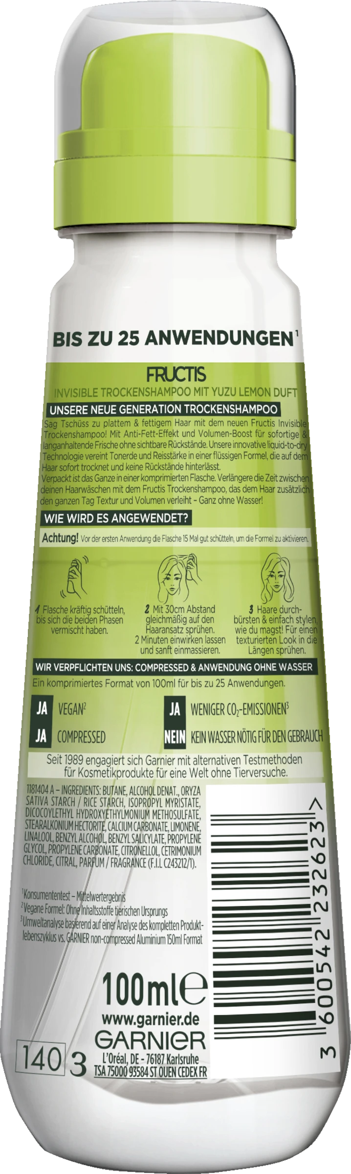 Invisible Trockenshampoo Yuzu Lemon 4 Invisible Trockenshampoo Yuzu Lemon – Bild 2