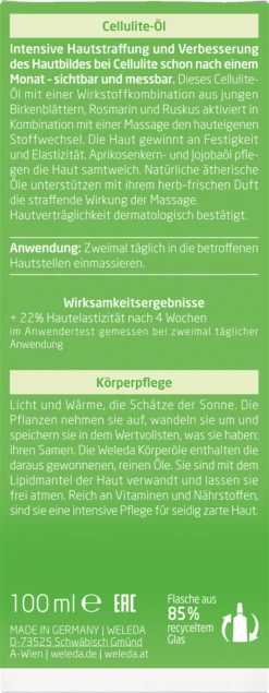 Weleda Birke Cellulite-Öl 9 Weleda Birke Cellulite-Öl -Berühmt Kosmetikladen MAM 6977311 SHOP IMAGE 1.4