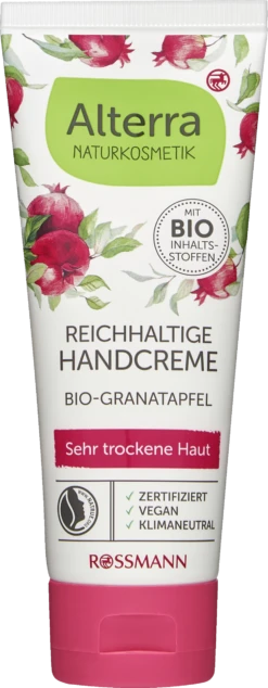 Reichhaltige Handcreme Bio-Granatapfel