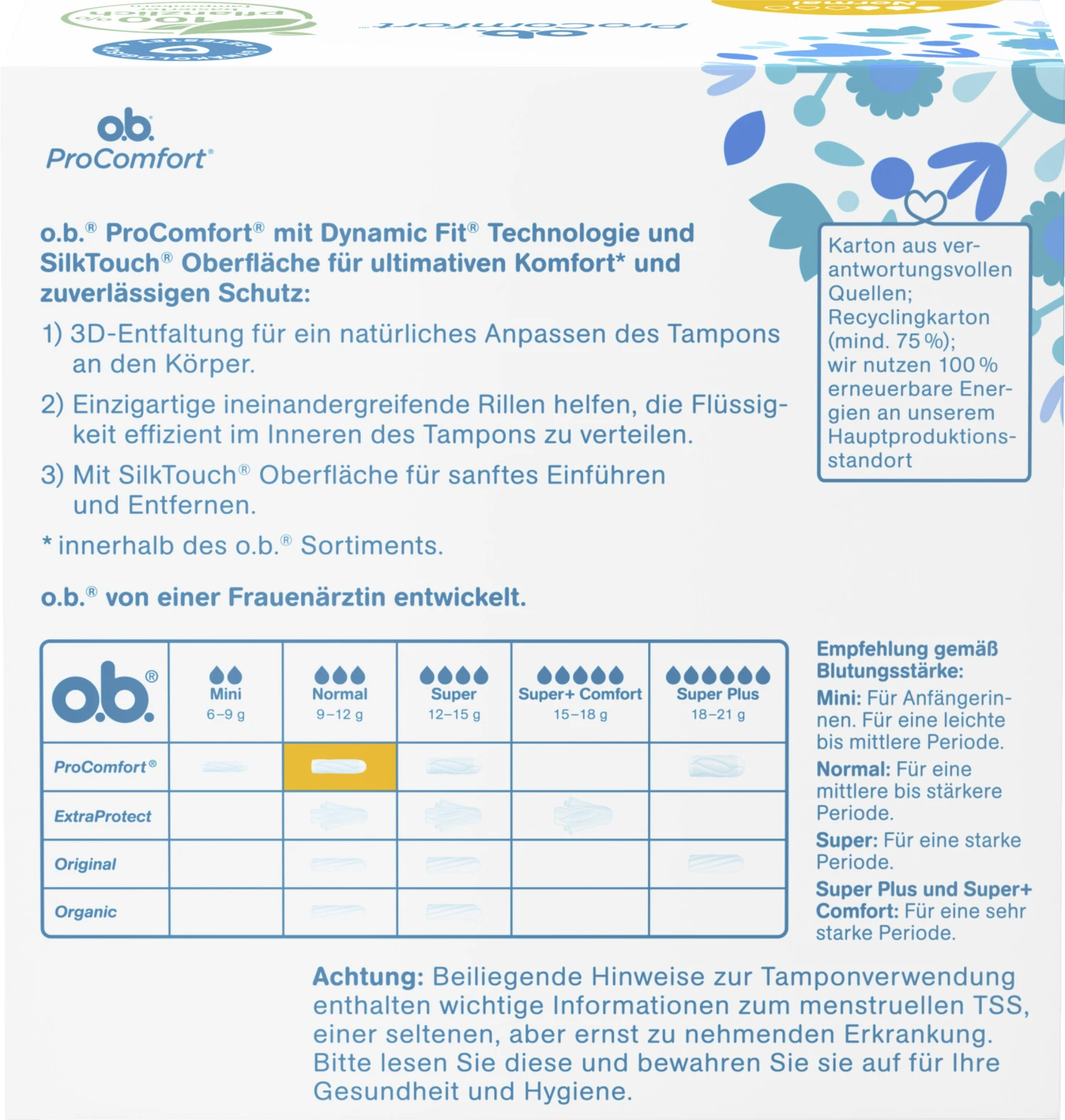 ProComfort Tampons Normal 4 ProComfort Tampons Normal – Bild 2