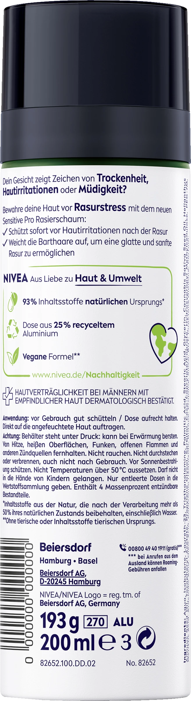 Sensitive Pro Rasierschaum 4 Sensitive Pro Rasierschaum – Bild 2