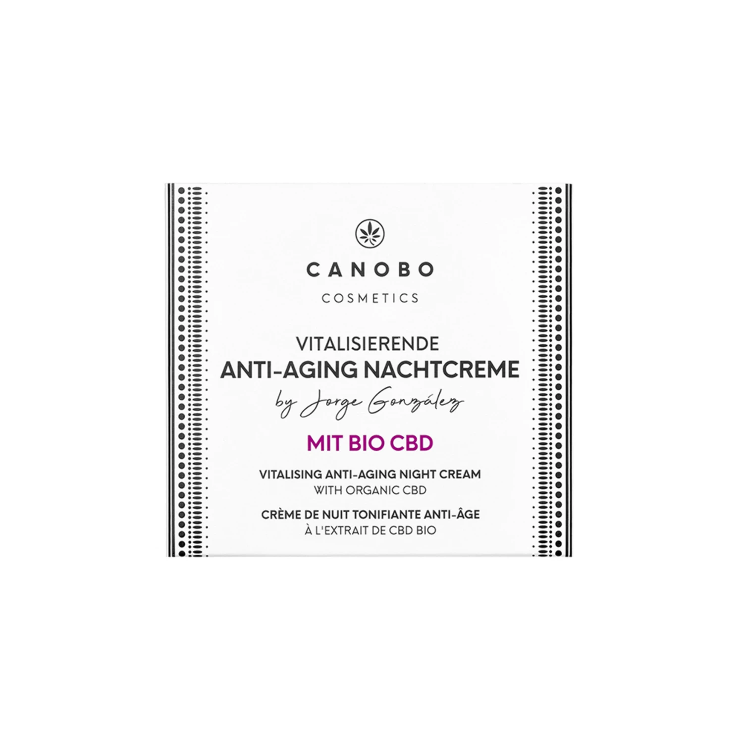 Cosmetics By Jorge González Anti-Aging Nachtcreme Mit Bio Hanfextrakt + CBD Infuse 3 Cosmetics By Jorge González Anti-Aging Nachtcreme Mit Bio Hanfextrakt + CBD Infuse