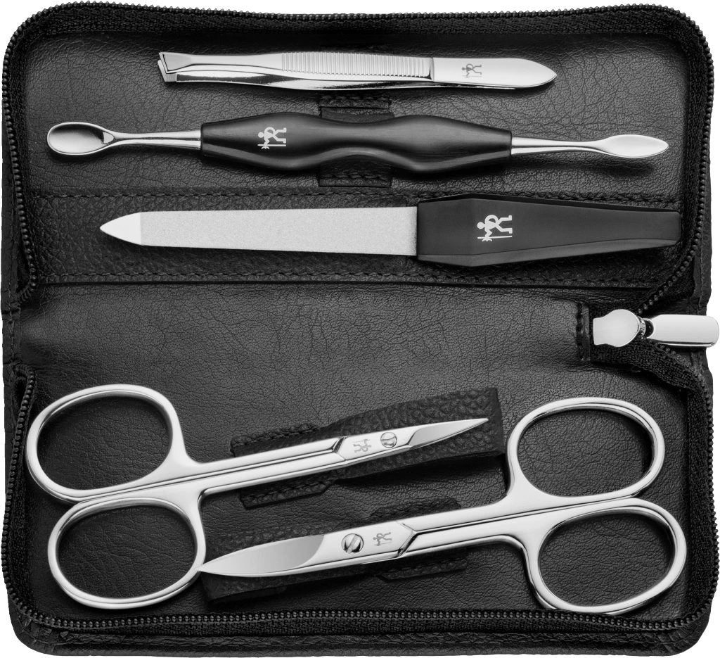 5-teiliges Maniküre Etui, Schwarz 4 5-teiliges Maniküre Etui, Schwarz – Bild 2