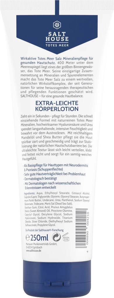Totes Meer Extra-Leichte Körperlotion 4 Totes Meer Extra-Leichte Körperlotion – Bild 2