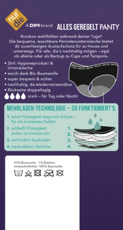 Periodenunterwäsche Panty Stark Schwarz Gr. S 36-38 12 Periodenunterwäsche Panty Stark Schwarz Gr. S 36-38 -Berühmt Kosmetikladen MAM 8126298 SHOP IMAGE 1.4