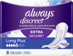 Always® Discreet Inkontinenz-Einlagen+ Long Plus -Berühmt Kosmetikladen MAM 8306728 SHOP IMAGE 1.4