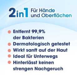 2in1 Desinfektions-Tücher Reisegröße -Berühmt Kosmetikladen MAM 8553360 SHOP IMAGE 1.4