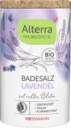 Badesalz Lavendel Mit Echten Blüten