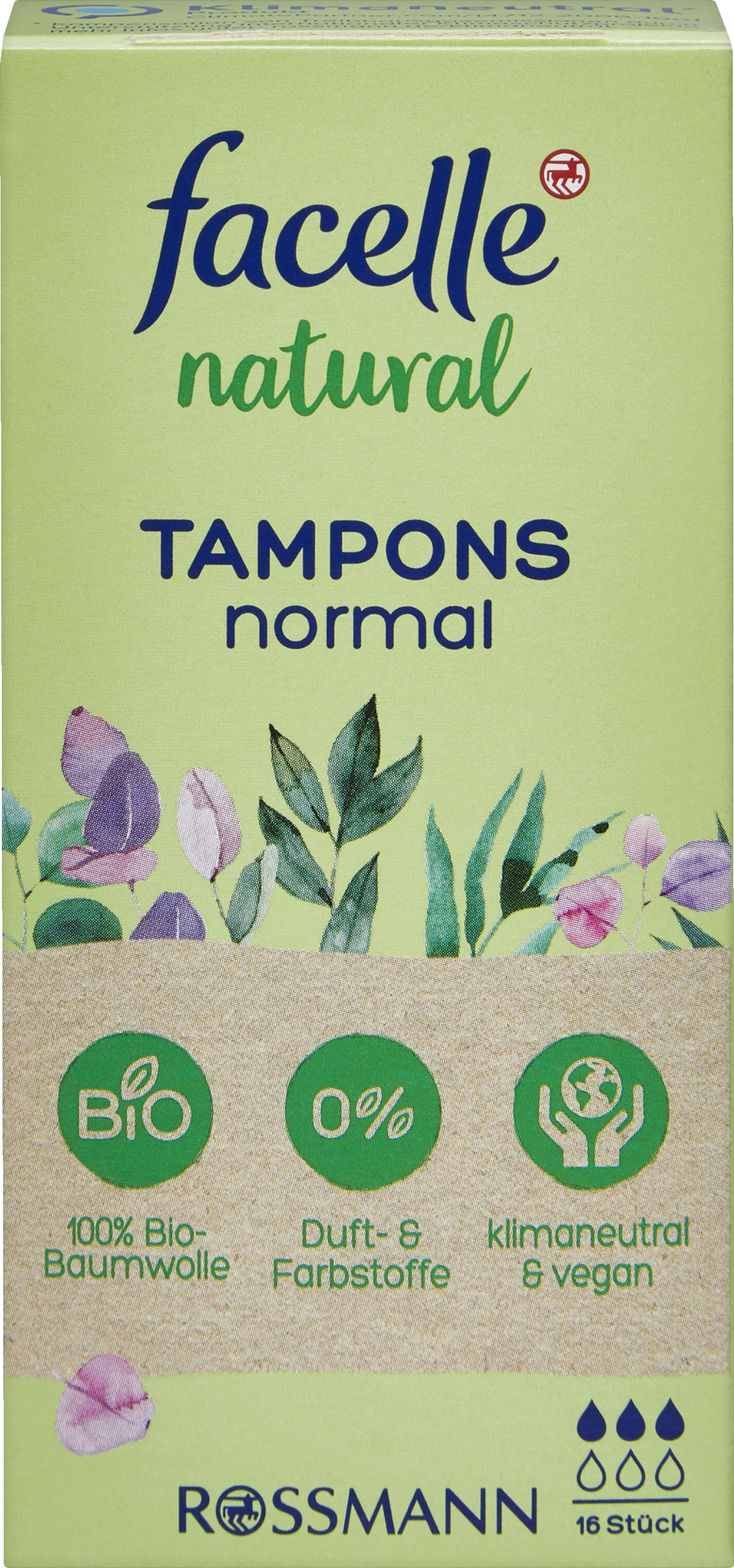 Natural Tampons Normal 3 Natural Tampons Normal